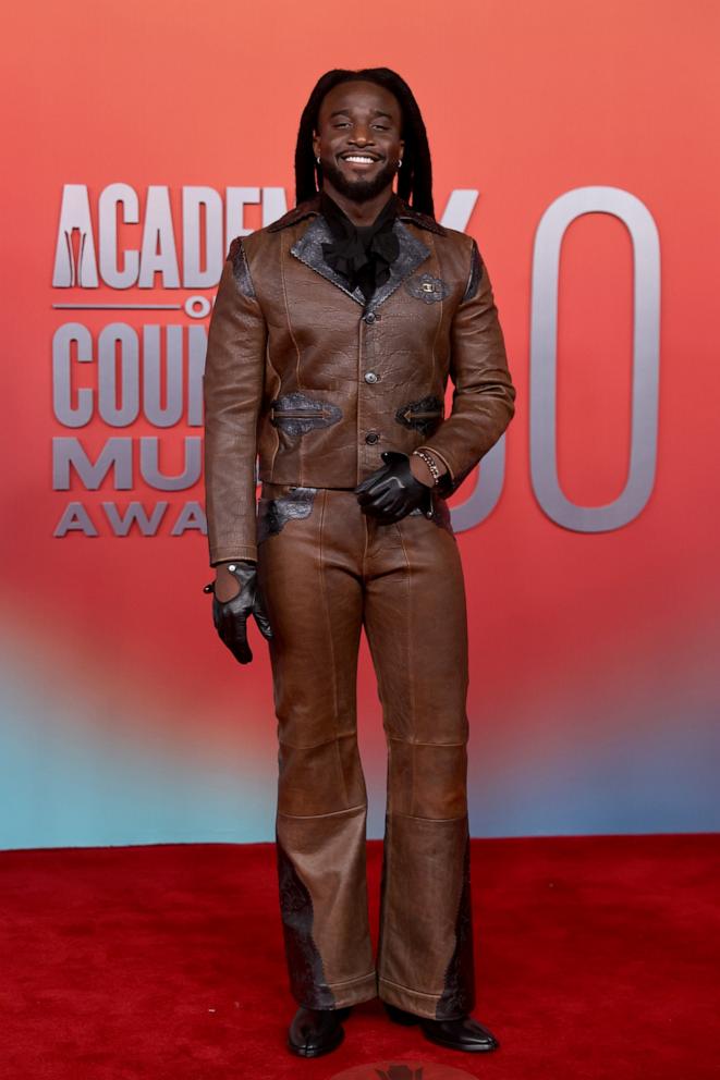 PHOTO: Shaboozey attends the 60th Academy of Country Music Awards at Omni Frisco Hotel at The Star on May 08, 2025 in Frisco, Texas.