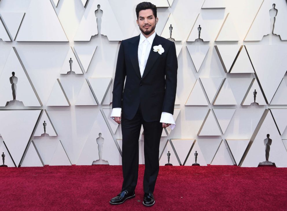 PHOTO: Adam Lambert arrives at the Oscars, Feb. 24, 2019, at the Dolby Theatre in Los Angeles.