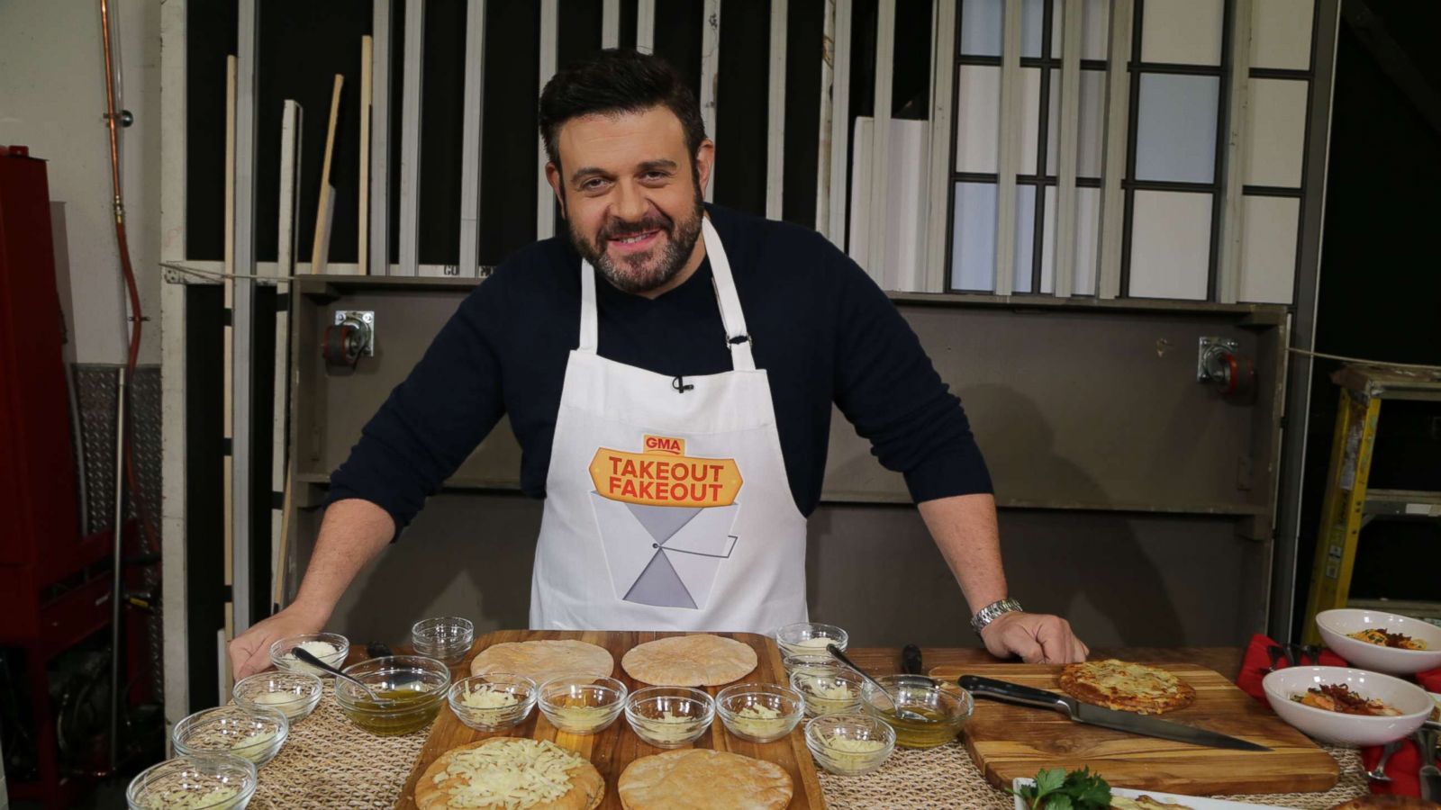 PHOTO: Adam Richman shares recipes on "Good Morning America."