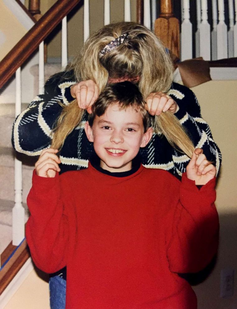PHOTO: Adam Rippon, 10, goofs off with his mom, Kelly.
