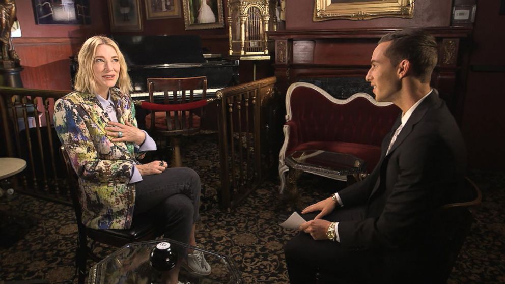 PHOTO: Olympic figure skater Adam Rippon interviewed actress Cate Blanchett for "Good Morning America."