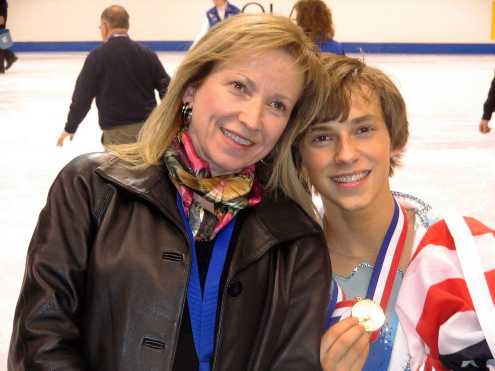 PHOTO: Kelly Rippon and Adam Rippon at the 2008 U.S. Figure Skating Championships.