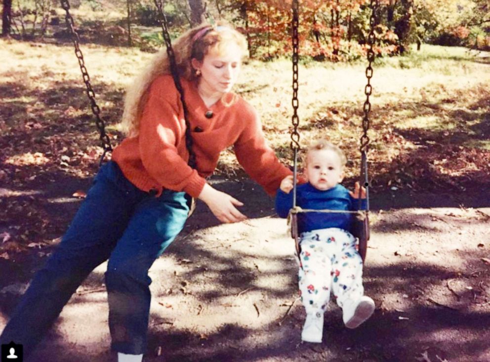 PHOTO: Kelly Rippon seen with her son, Adam, in 1990
