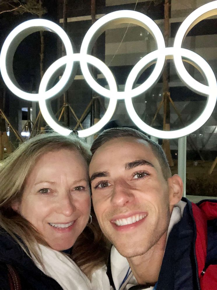 PHOTO: Kelly Rippon and Adam Rippon at the 2018 Winter Olympics in Pyeongchang, South Korea.