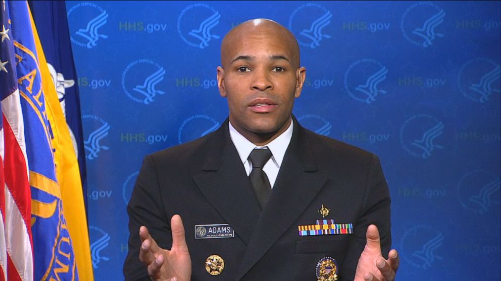 PHOTO: Surgeon General Jerome Adams appears on "Good Morning America," April 1, 2020.