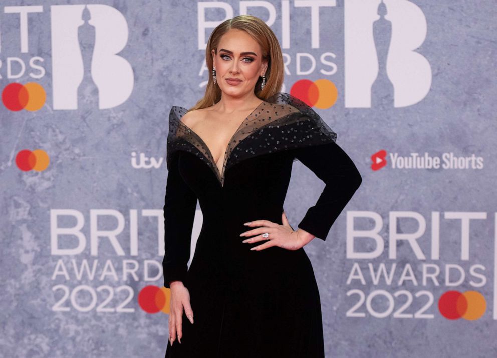 PHOTO: Adele attends The BRIT Awards 2022 at The O2 Arena on Feb. 08, 2022, in London.