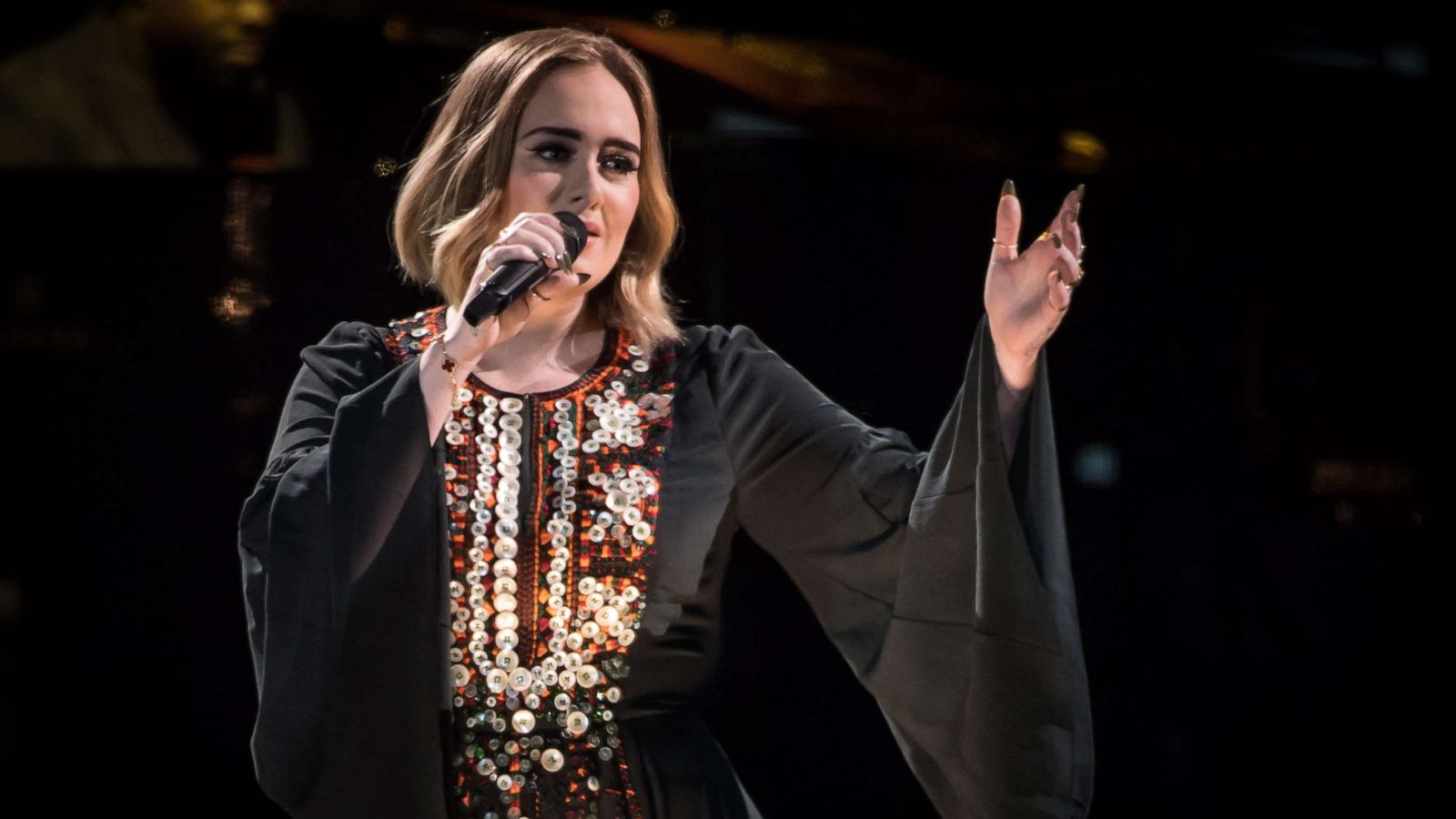 PHOTO: In this June 25, 2016, file photo, Adele performs on day 2 of the Glastonbury Festival in Glastonbury, England.