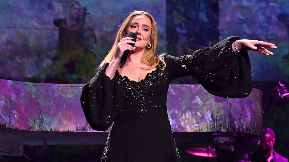 PHOTO: Adele performs during her final Las Vegas residency show "Weekends with Adele", at The Colosseum at Caesars Palace on Nov. 23, 2024 in Las Vegas.