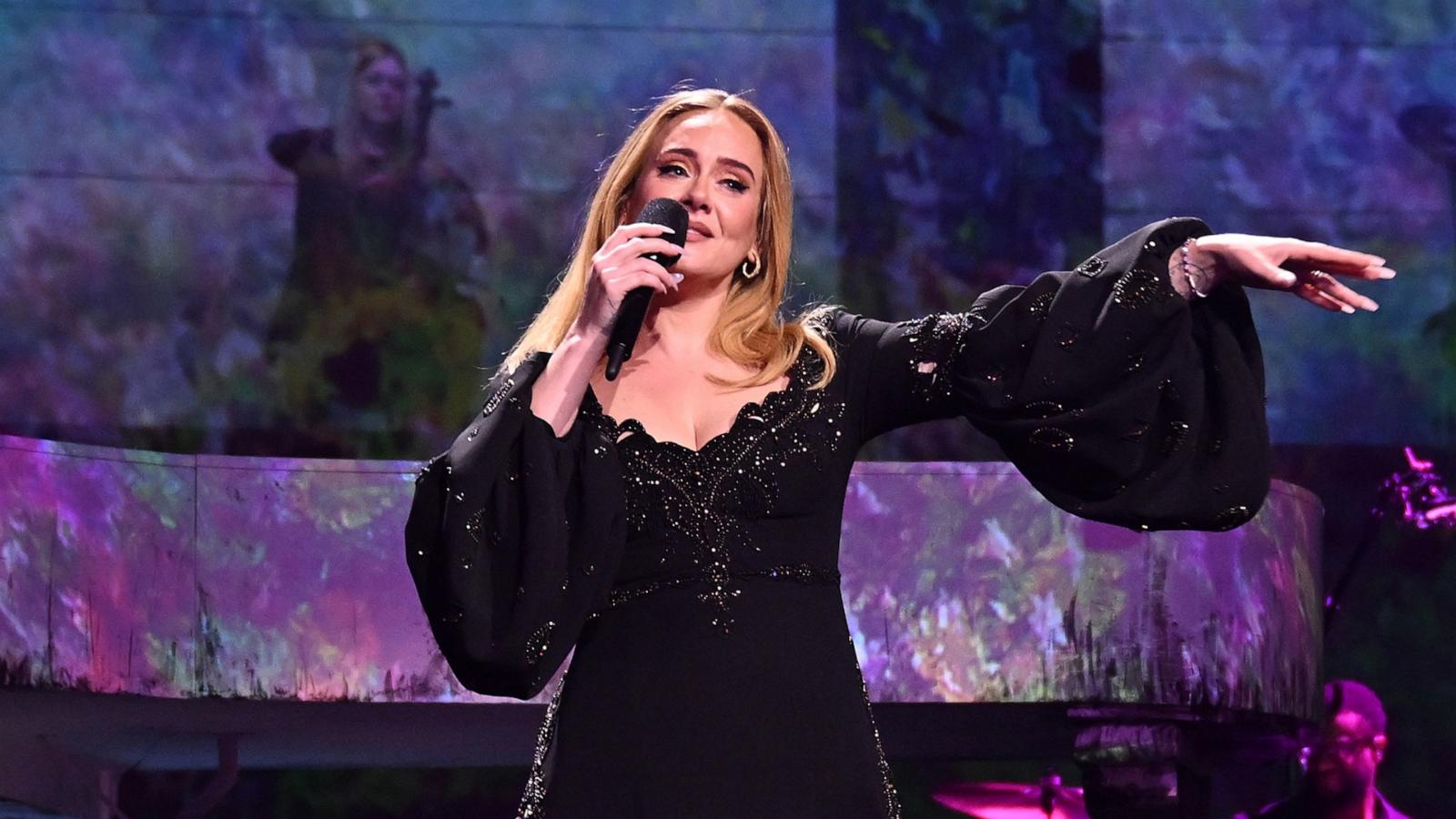 PHOTO: Adele performs during her final Las Vegas residency show "Weekends with Adele", at The Colosseum at Caesars Palace on Nov. 23, 2024 in Las Vegas.