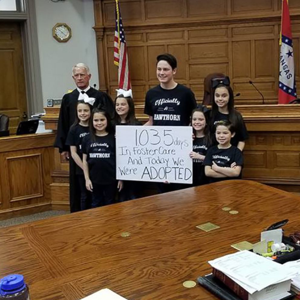VIDEO: These 7 siblings were adopted together just in time for Christmas