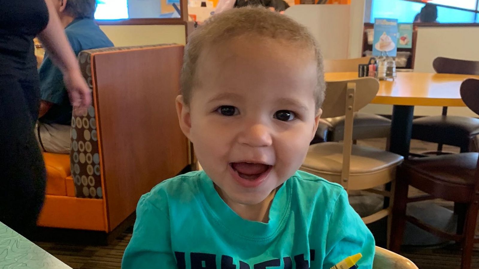 PHOTO: Kimberly and Todd Wieneke of Fort Smith, Arkansas, officially became parents to 2-year-old Jaden over the video chat app on April 16. The mom and dad of three had been fostering Jaden since May 2019.