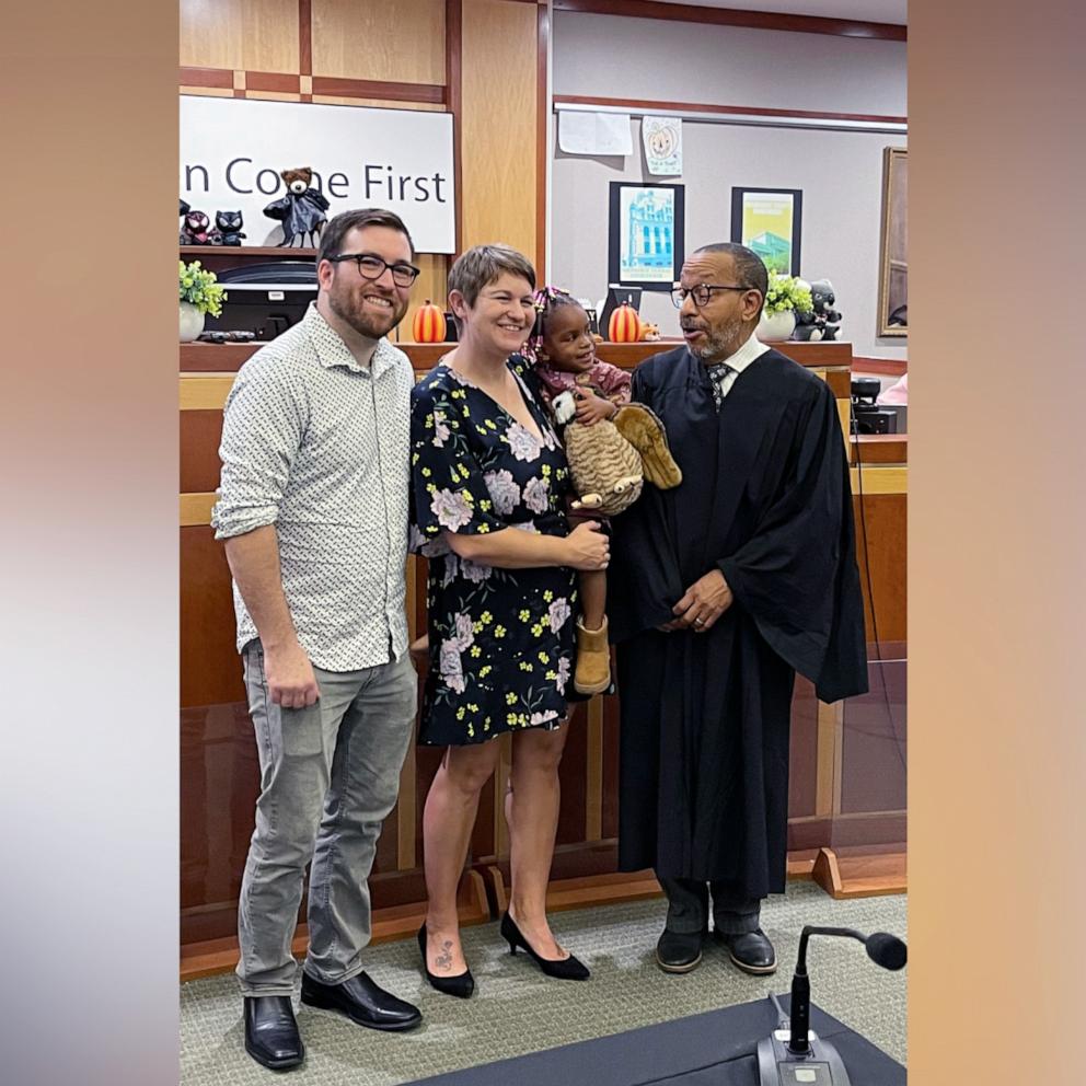 VIDEO: Couple officially adopt foster daughter after 3 years