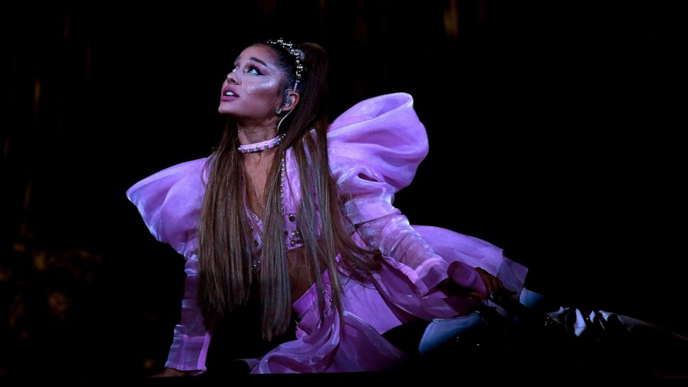 PHOTO: Ariana Grande performs onstage during Ariana Grande Sweetener World Tour at Staples Center on May 07, 2019, in Los Angeles.