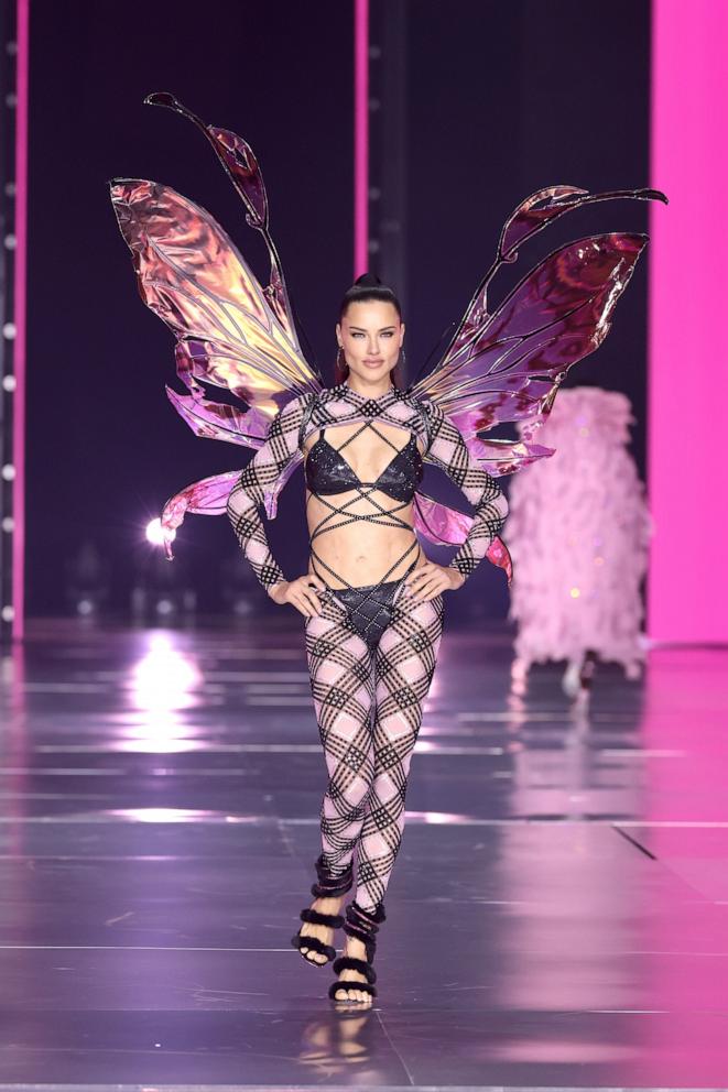 PHOTO: Adriana Lima walks the runway for the Victoria's Secret Fashion Show 2024 on Oct. 15, 2024 in New York City. 