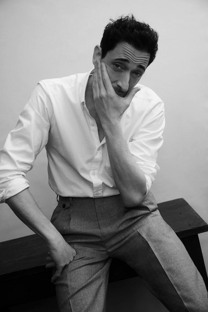 PHOTO: Adrien Brody poses in classics from the latest J. Crew menswear collection.