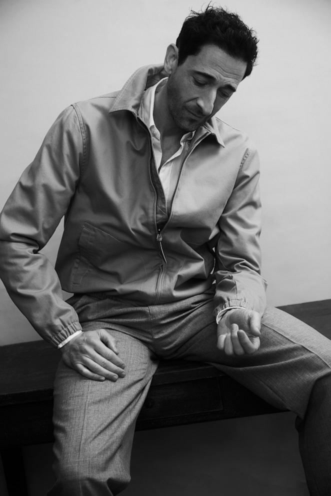 PHOTO: Adrien Brody poses in classics from the latest J. Crew menswear collection.