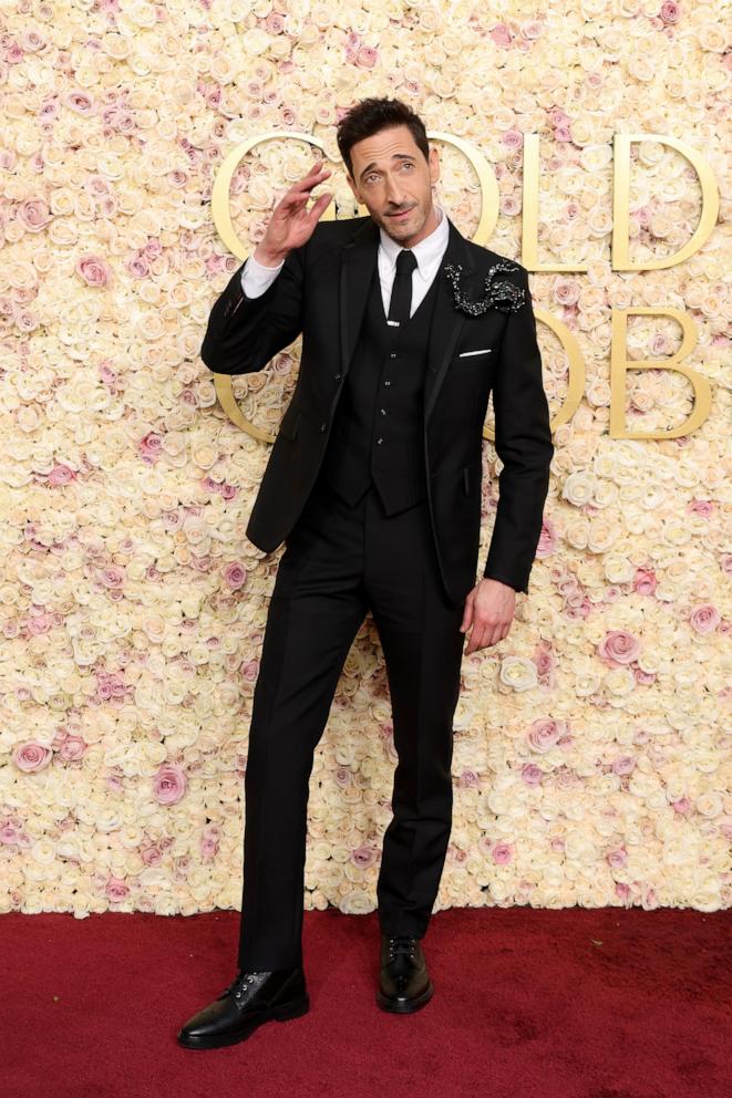 PHOTO: Adrien Brody attends the 82nd Annual Golden Globe Awards, Jan. 5, 2025, in Beverly Hills, Calif. 