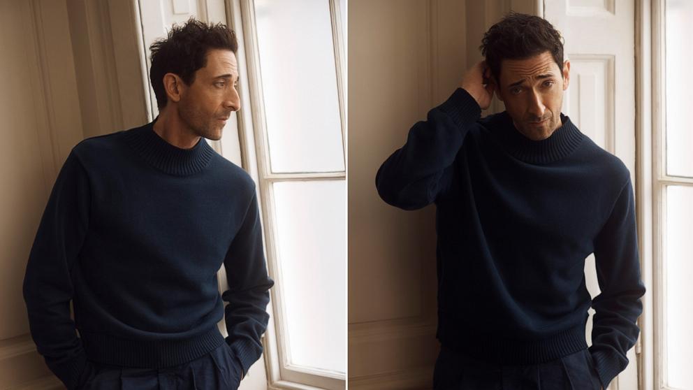 PHOTO: Adrien Brody poses in classics from the latest J. Crew menswear collection.