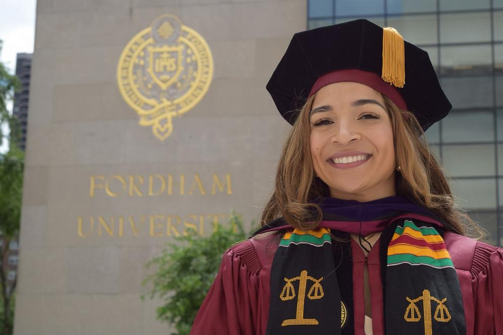 PHOTO: Afrika Owes is now a lawyer and graduated from Fordham School of Law in May 2024.