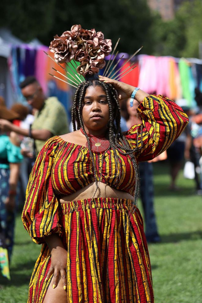 PHOTO: Attendees at AfroPunk 2018 in Brooklyn's Commodore Barry Park,  Aug. 24, 2018, share what the festival means to them.
