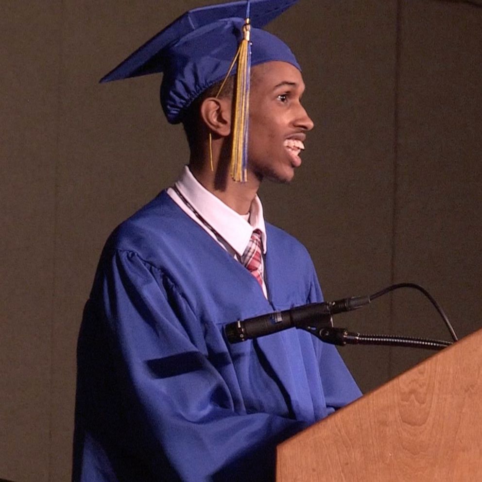 VIDEO: Non-verbal grad gives groundbreaking graduation speech 