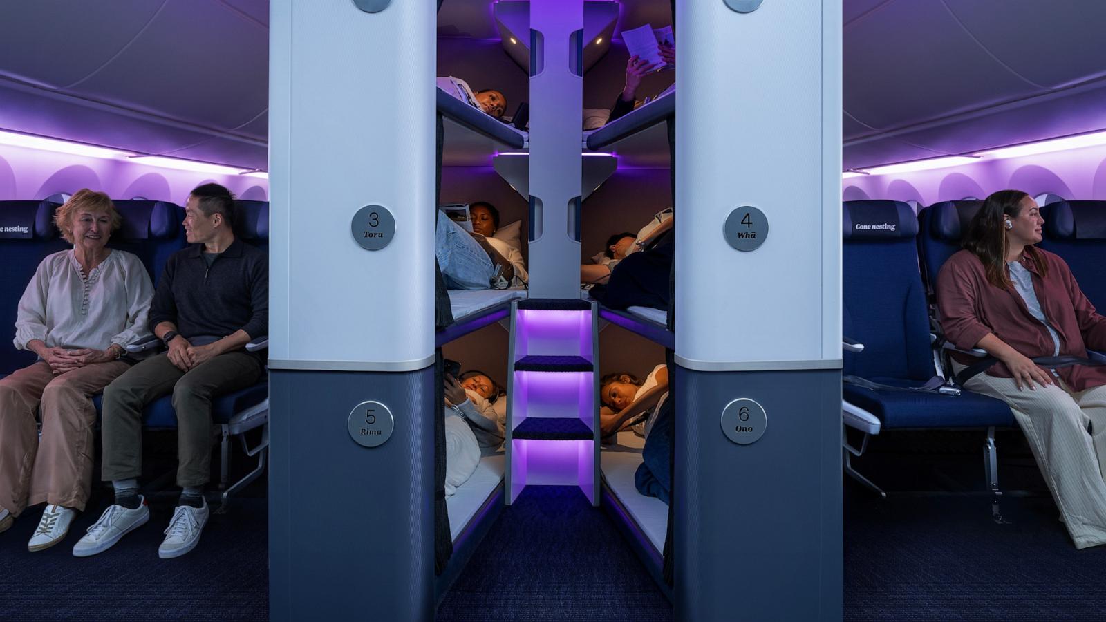 PHOTO: Air New Zealand will debut the new Economy Skynest on the airline's new Boeing 787-9 Dreamliner aircraft.