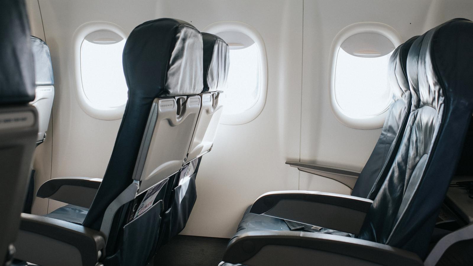 PHOTO: Stock photo of seats on an airplane.