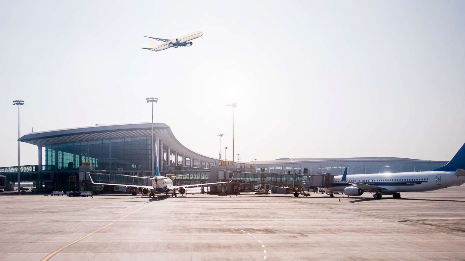 PHOTO: Airplanes are pictured at an airport in an undated stock photo.