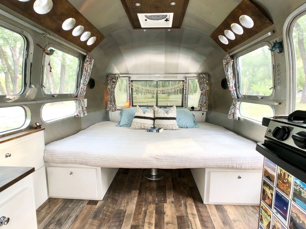 PHOTO: Bedroom on the Airstream.