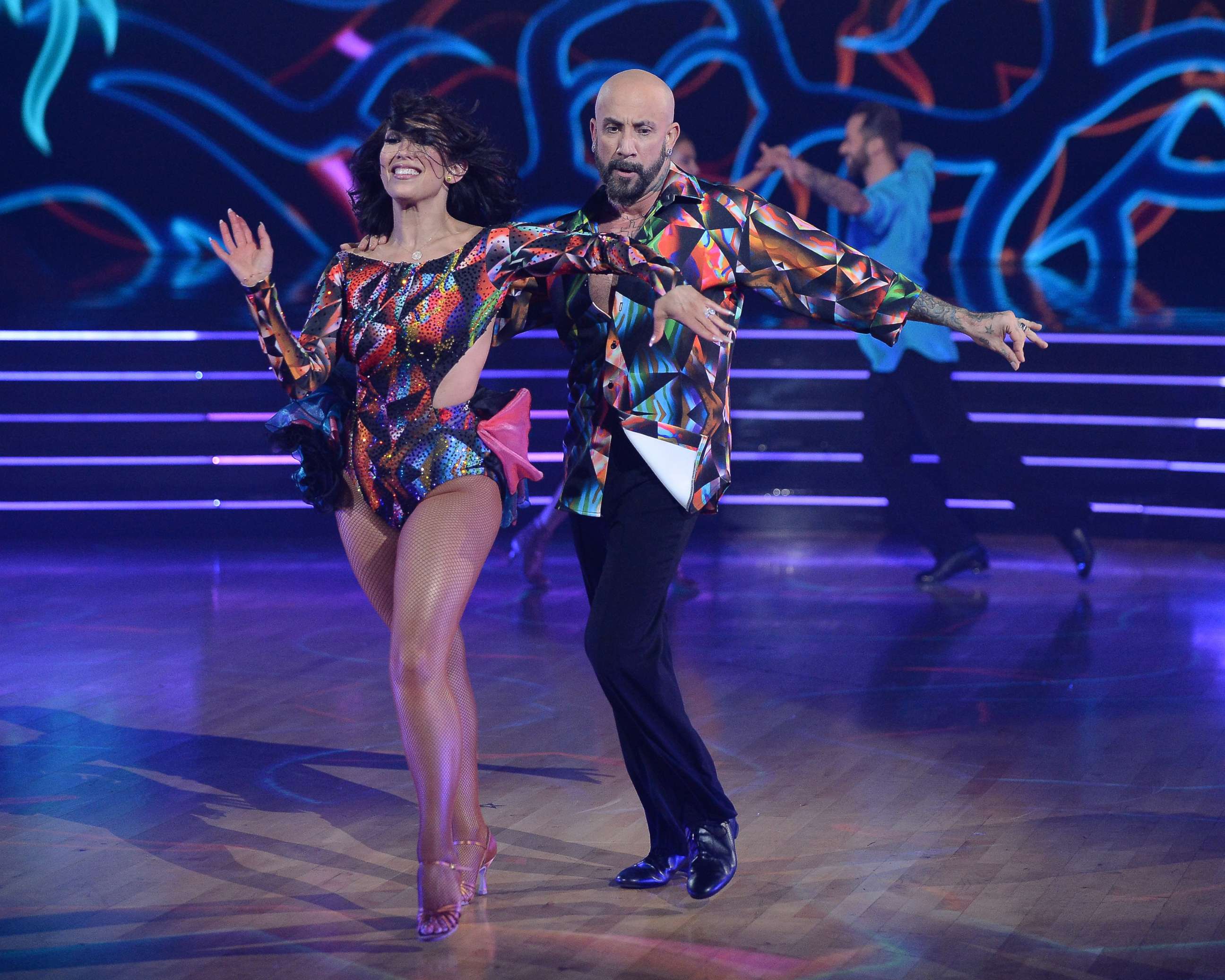 PHOTO: AJ McLean dances with his partner Cheryl Burke on Dancing With The Stars, Nov. 2, 2020.