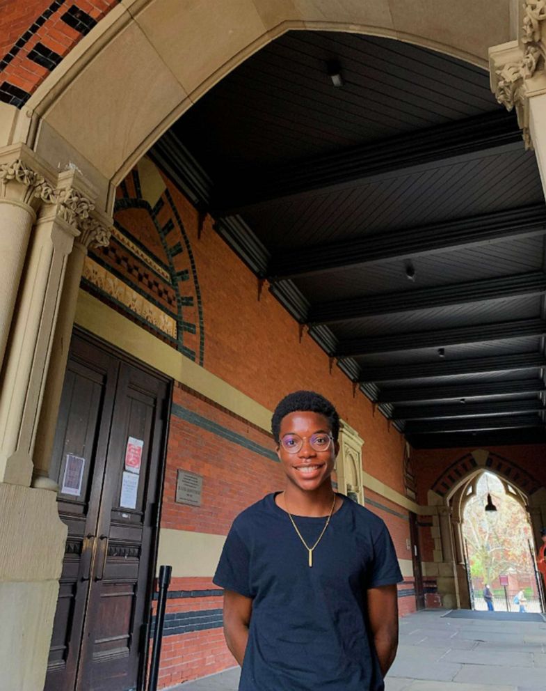 PHOTO: Rotimi Kukoyi, a high school senior from Hoover, tours colleges in an undated photo.