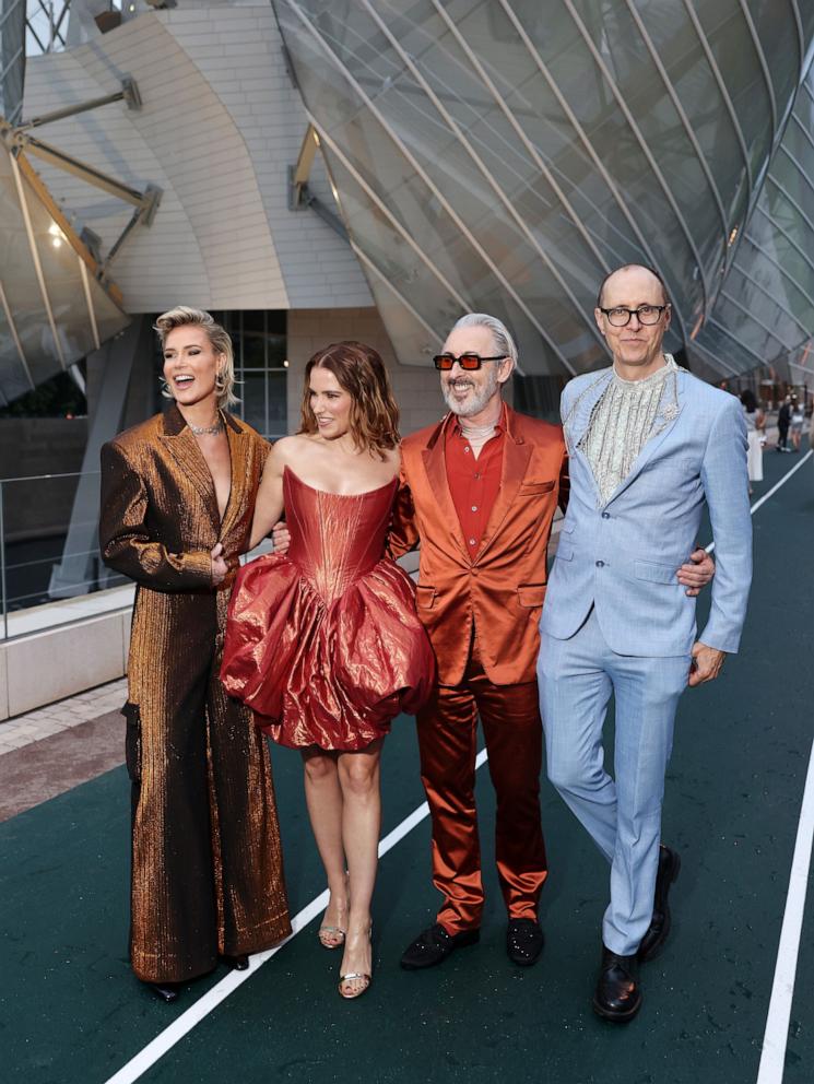 PHOTO: Ashlyn Harris, Sophia Bush, Alan Cumming and Grant Shaffer arrives 'Prelude To The Olympics' at Fondation Louis Vuitton, on July 25, 2024, in Paris.