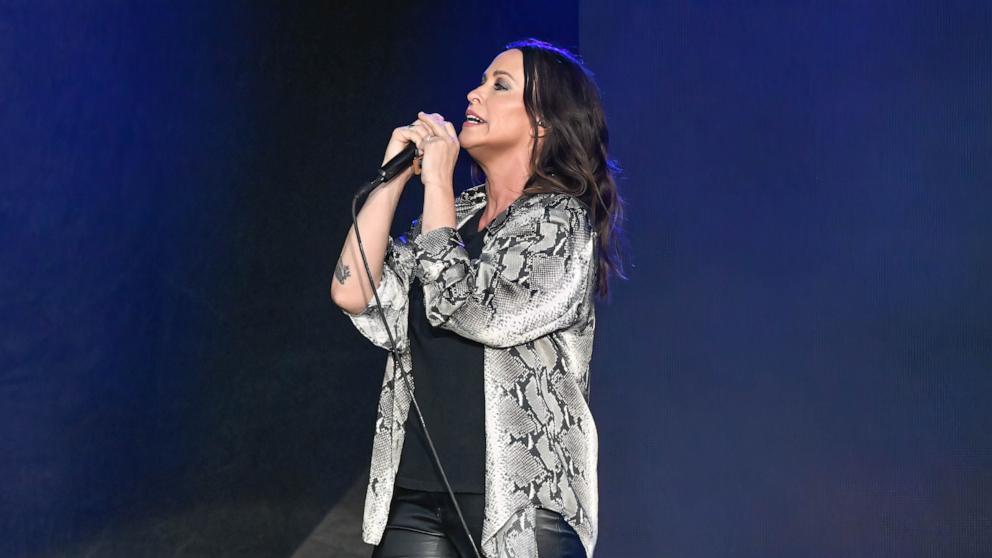 PHOTO:Alanis Morisette performs during Boston Calling Music Festival at Harvard Athletic Complex in Boston, Mass., May 27, 2023.