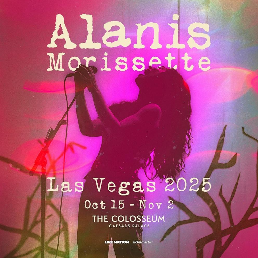 PHOTO: Alanis Morissette announced her first-ever Vegas residency titled, Alanis Morissette: Las Vegas 2025.