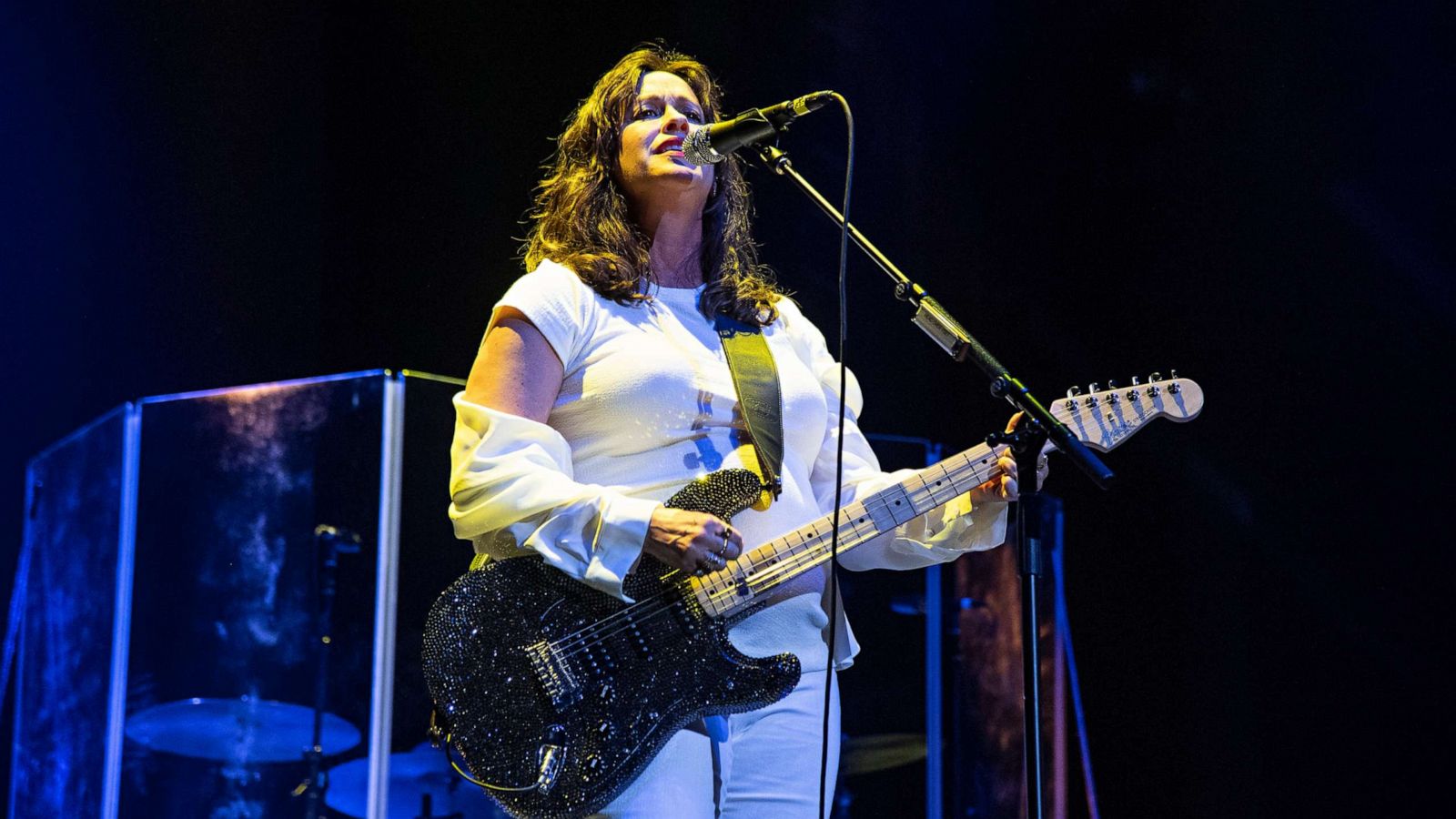 PHOTO: Alanis Morissette performs at KAABOO Texas at AT&T Stadium on May 10, 2019, in Arlington, Texas.