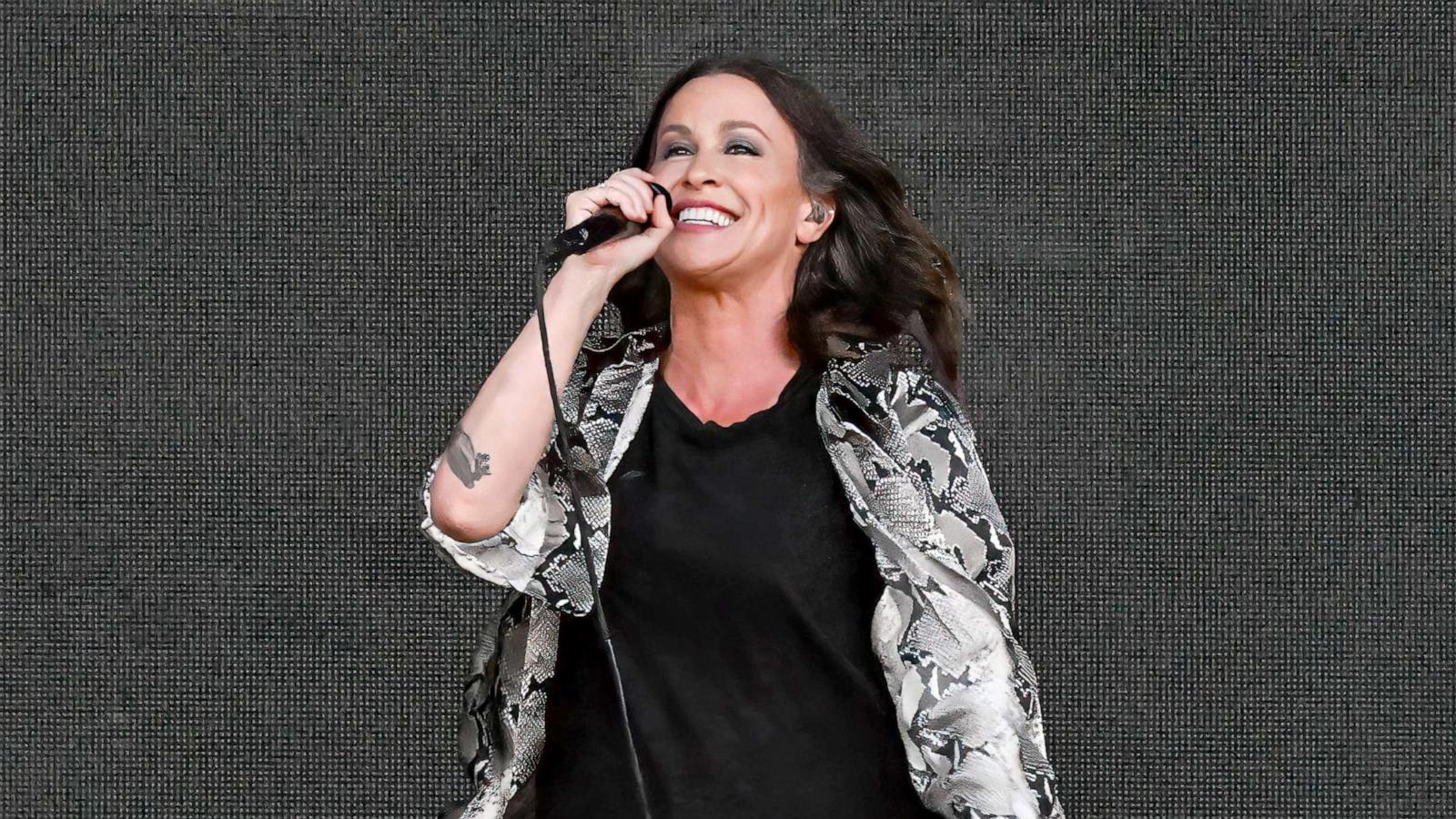 PHOTO: Alanis Morisette performs during Boston Calling Music Festival at Harvard Athletic Complex on May 27, 2023 in Boston.