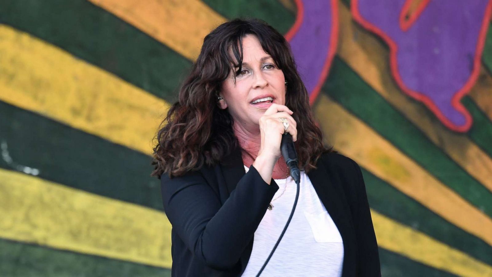 PHOTO: Alanis Morissette performs during the New Orleans Jazz and Heritage Festival, April 25, 2019 in New Orleans.