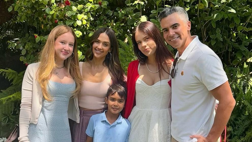 PHOTO: Jessica Alba shared a photo on Instagram of herself, Cash Warren, and their kids celebrating Easter together.