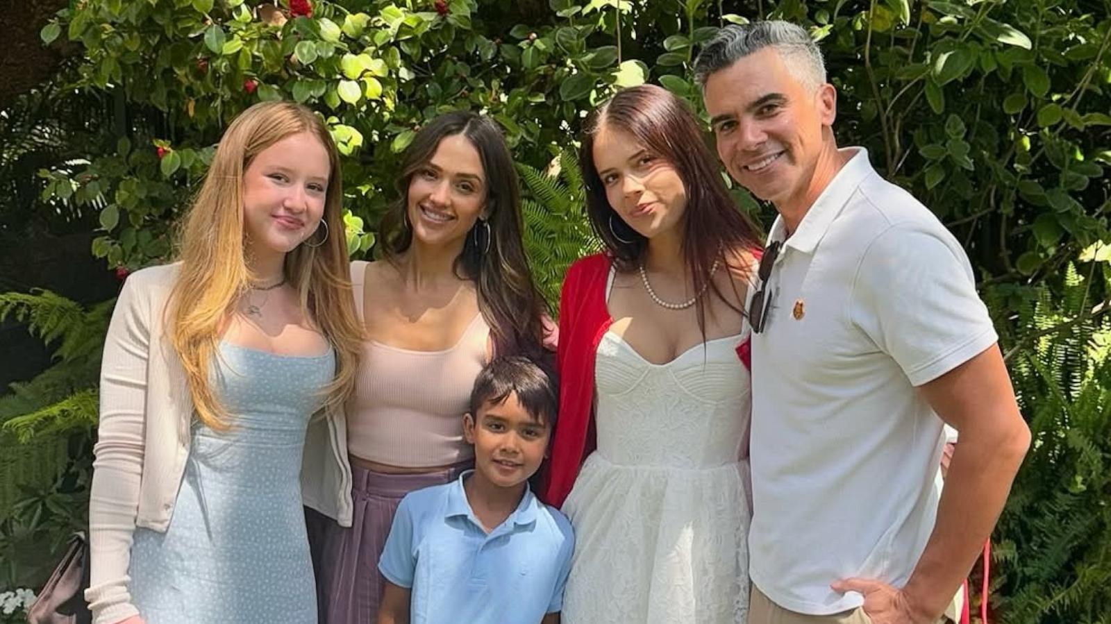 PHOTO: Jessica Alba shared a photo on Instagram of herself, Cash Warren, and their kids celebrating Easter together.
