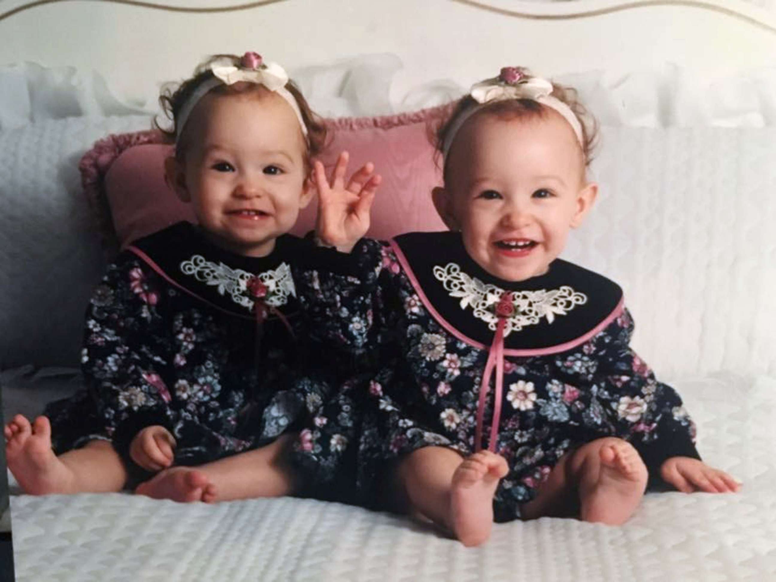 PHOTO: Alex and Jaci Hermstad are pictured at approximately 1-year-old, circa 1994.