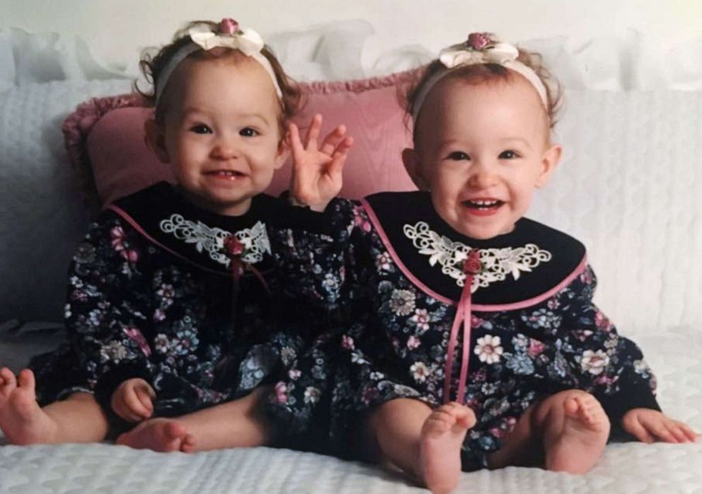 PHOTO: Alex and Jaci Hermstad are pictured at approximately 1-year-old, circa 1994.