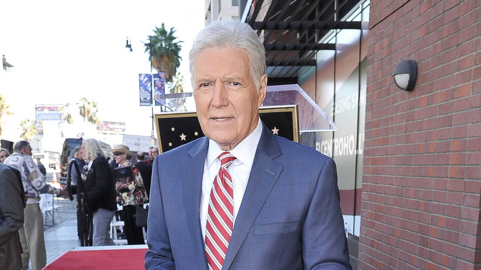 PHOTO: Alex Trebek attends a ceremony honoring Harry Friedman with a star on the Hollywood Walk of Fame on Friday, Nov. 1, 2019, in Los Angeles.