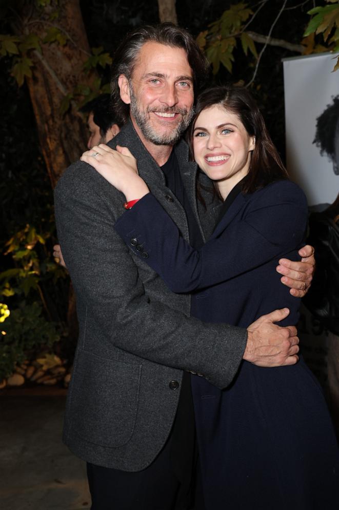 PHOTO: Andrew Form and Alexandra Daddario attend On Our Sleeves, The National Movement for Children's Mental Health hosts a 'Cheers To Kindness' on Nov. 11, 2022 in Los Angeles.