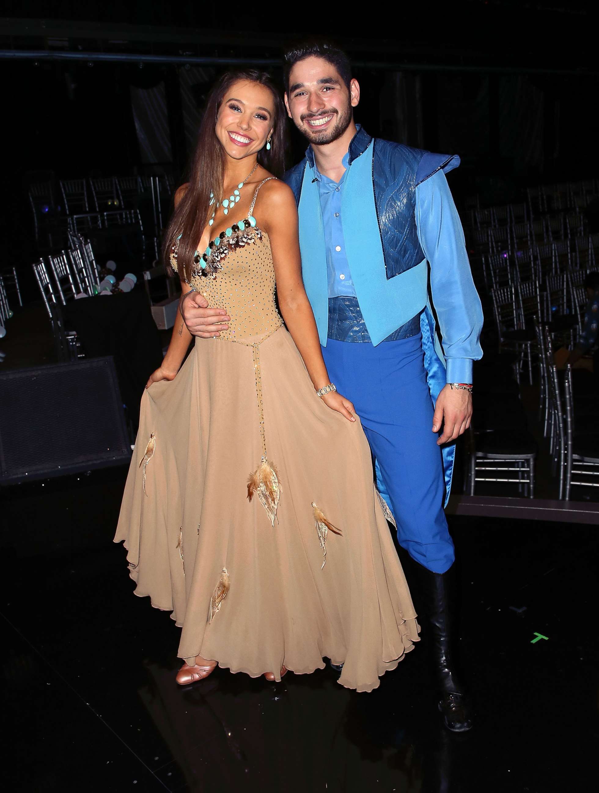 PHOTO: Alexis Ren (L) and Alan Bersten pose at "Dancing with the Stars" Season 27 at CBS Television City on Oct. 22, 2018 in Los Angeles.