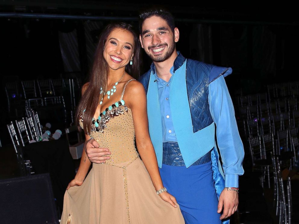 PHOTO: Alexis Ren (L) and Alan Bersten pose at "Dancing with the Stars" Season 27 at CBS Television City on Oct. 22, 2018 in Los Angeles.