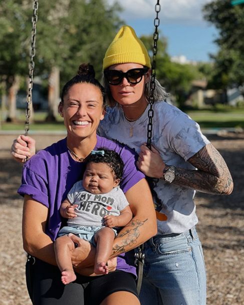 Soccer stars Ali Krieger and Ashlyn Harris open up about motherhood