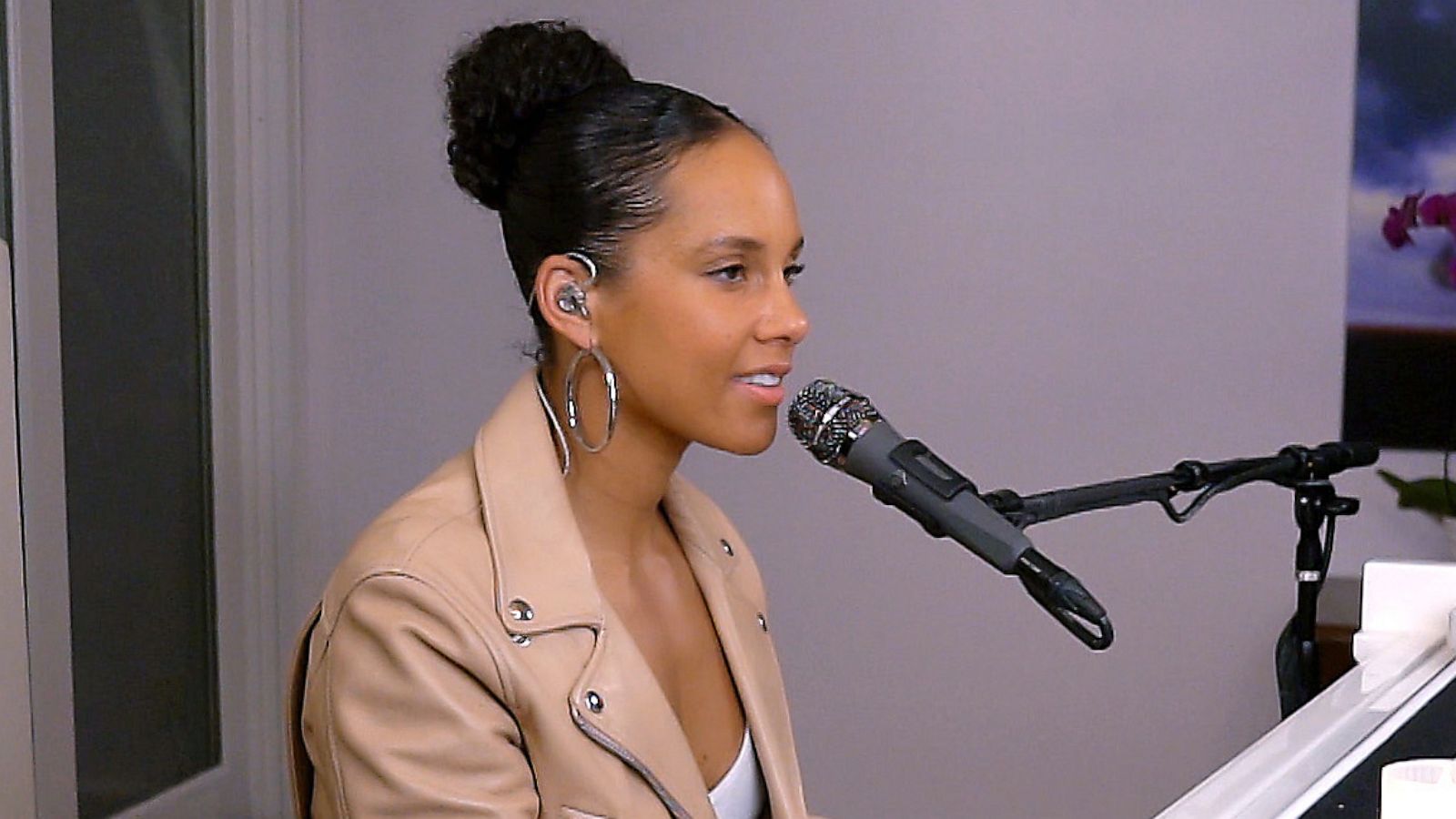 PHOTO: Alicia Keys performs during "Saving Our Selves: A BET COVID-19 Effort," April 22, 2020.