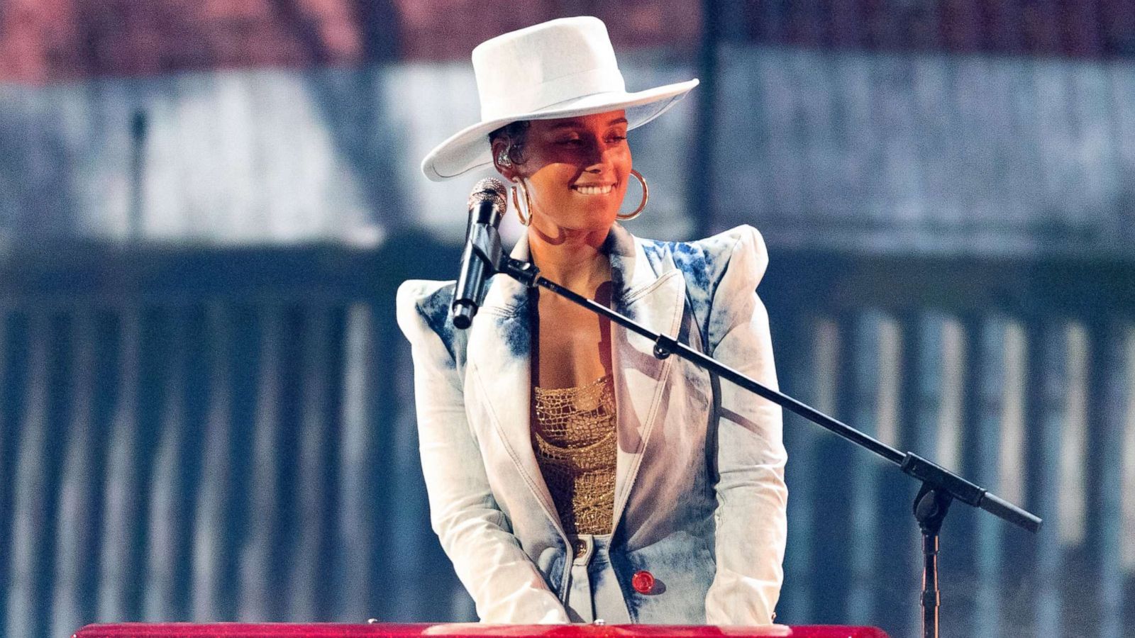 PHOTO: Alicia Keys performs on stage for the 2021 Billboard Music Awards, May 23, 2021 at Microsoft Theater in Los Angeles.