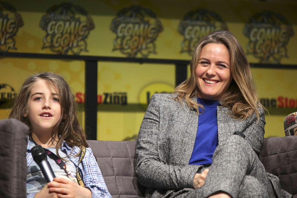 PHOTO: Alicia Silverstone and her son Bear attend the German Comic Con., on Dec. 7, 2019, in Germany. 