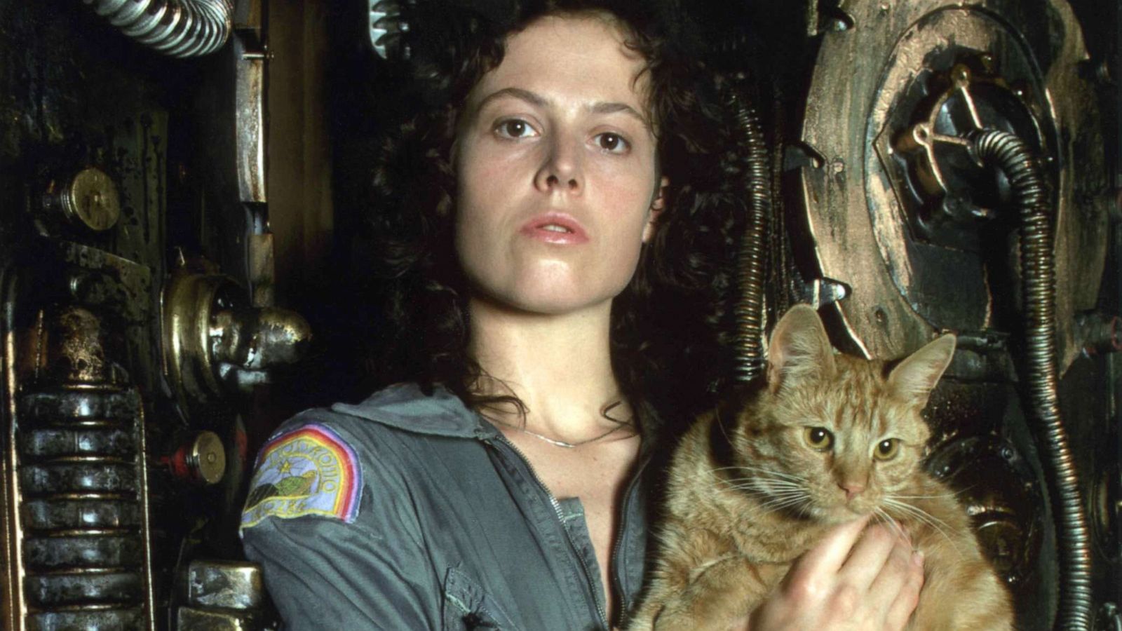 PHOTO: American actress Sigourney Weaver on the set of Alien, directed by Ridley Scott, 1979.